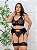 Conjunto Cintia Plus Size em Renda - PRETA - Imagem 1