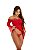 Camisola Kelly em Renda com Bojo e Calcinha - VERMELHO - Imagem 2