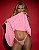 Camisola Cyrlene Costas Abertas com Detalhe em Renda ROSA - Imagem 2
