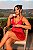 Camisola Cyrlene Costas Abertas com Detalhe em Renda - VERMELHO - Imagem 1