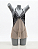 Camisola Transparente Nicole com Calcinha – PRETO - Imagem 1