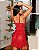 Camisola Annie Sexy em Tule com Fenda e Calcinha - VERMELHO - Imagem 2