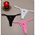 Tanga de Renda Sexy com Detalhe Moranguinho - Regulavel - Imagem 1