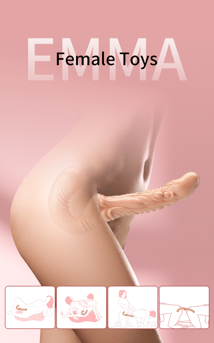 Prótese Dildo Strapless Para Casal - 16,1x3,4cm - Imagem 3