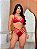 Conjunto Natalia em Cirrê com Tiras VERMELHO - Imagem 2