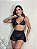 Conjunto Roberta em Renda e Tule com Saia e Choker de Coração - Imagem 1