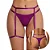 Cinta Liga ROXO Personalizável - 5 Letras Inclusas (NÃO ACOMPANHA CALCINHA) - Imagem 1
