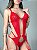 Conjunto Sara em Renda com Cinta Liga e Calcinha VERMELHO - Imagem 3