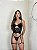 Conjunto Anitta em Renda com Fita e Cinta Liga PRETO - Imagem 1