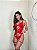 Conjunto Anitta em Renda com Fita e Cinta Liga VERMELHO - Imagem 1