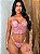 Conjunto Gisele Sensual em Tule Bordado ROSA - Imagem 1