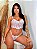 Conjunto Gisele Sensual em Tule Bordado BRANCO - Imagem 3