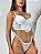 Conjunto Cintia em Renda com Aro BRANCO - Imagem 1