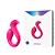Vibrador de Casal com Formato Anatômico - 9 modos de Vibração - Controle Remoto - Imagem 1