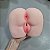 Masturbador Masculino Formato de Bumbum com Vagina 15x20cm - Imagem 6