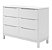 cômoda cozy 06 gavetas branco fosco - quater - Imagem 1