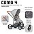 Carrinho COMO4 Trio - Woven Grey - ABC - Imagem 2