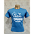 Camiseta Poliéster Fiado - Azul (sem estampa) - Imagem 1