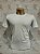 Camiseta Poliéster Fiado - Branco (sem estampa) - Imagem 3