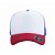 Boné Modelo Trucker - Azul Branco & Vermelho Personalizados - Imagem 3