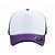 Boné Modelo Trucker - Roxo & Branco Personalizados - Imagem 3