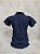 Camiseta Feminina Polo Piquet Baby Look - Azul Marinho - Imagem 4