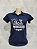 Camiseta Feminina Polo Piquet Baby Look - Azul Marinho - Imagem 1