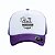 Boné Modelo Trucker Feminino - Roxo e Branco Personalizados - Imagem 1