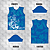 Camiseta  Floral Azul Mod 24 - Imagem 2