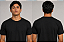 Camiseta Masculina Algodão Slim Preta - Imagem 2
