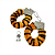 ALGEMA DE METAL COM PELUCIA TIGRE - Imagem 2