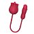 VIBRADOR PONTO G E CLITORIS FORMATO ROSA COM LINGUA 8 modos de sobe e desce + 7 modos de estimulação da língua - Imagem 2