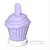 Vibrador de Clitóris - Cupcake com Língua - SI - Imagem 1