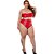 FANTASIA CONJUNTO SEDUÇÃO PLUS SIZE LINHA SADO HOT FLOWERS - Imagem 3