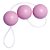 Bolinha de Pompoar Rosa com 3 Bolinhas Médias - Pompoarismo HOT FLOWERS - Imagem 1