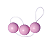 Bolinha de Pompoar Rosa com 3 Bolinhas Médias - Pompoarismo HOT FLOWERS - Imagem 3