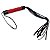 Chicote Sensual Vermelho de Cetim Hot Flowers - Imagem 1