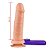 Protese Fogo da Paixão com Vibro Externo 15,5 x 4,2cm - Imagem 1