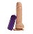 Protese Fogo da Paixao c/ vibro externo 13x3,7 cm - Imagem 1