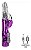 Vibrador Rotativo Recarregável com Estimulador Clitoriano  36 Vibrações - Imagem 2