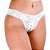 Tanga Malandrinha Hot Flowers Branca - Imagem 1