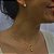 Conjunto Brinco e Colar de coroa  com zircônias banhado a ouro - Imagem 5