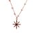 Colar mini pérolas com estrela cravejada com zircônias banhado a ouro - Imagem 2