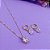 Conjunto ponto de luz em gota de zircônias cristal banhado a ouro - Imagem 3