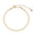 Pulseira malha de fita folheado ouro 18k - Imagem 1