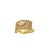 Piercing fake luxo cravejado com zircônias banhado a ouro - Imagem 1