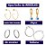 Conjunto Colar e Brinco de Argolinha Click com Pedra em Gota banho de ouro - Escolha sua pedra - Imagem 6