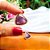 Brinco Triangular de Pedra Natural Ametista Banhado a Ouro - Imagem 2