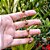 Pulseira Artesanal simples de Macramê com Pedra Natural Unakita em Fio encerado - Imagem 4