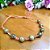 Pulseira Artesanal simples de Macramê com Pedra Natural Unakita em Fio encerado - Imagem 1